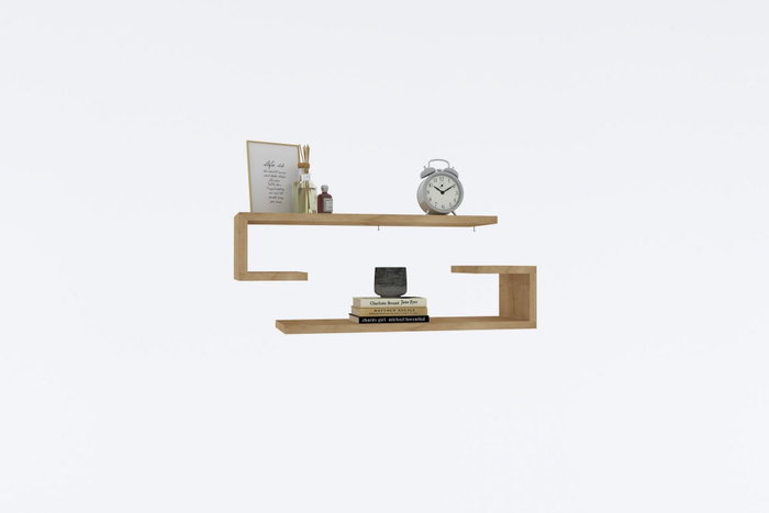Hanah Home Eldo Sapphire Oak Estante de Pared Hanah Home Eldo Sapphire Oak Estante de Pared